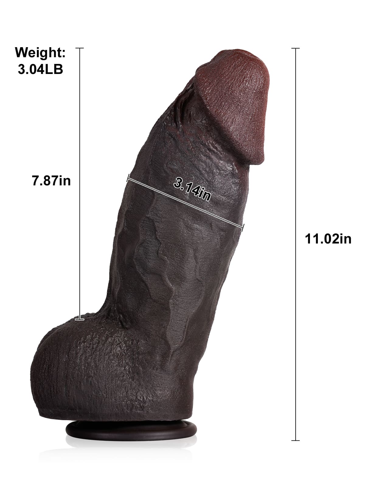 Diego 11" x 3.1" -XL BBC Extra Realistic Huge And Thick Anal Dildo