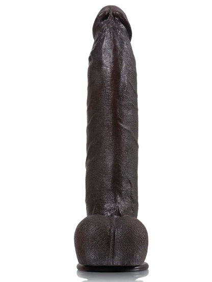 Farid 12" x 2.3" BBC Dildo Soft Skin Dick  With Metal Keel