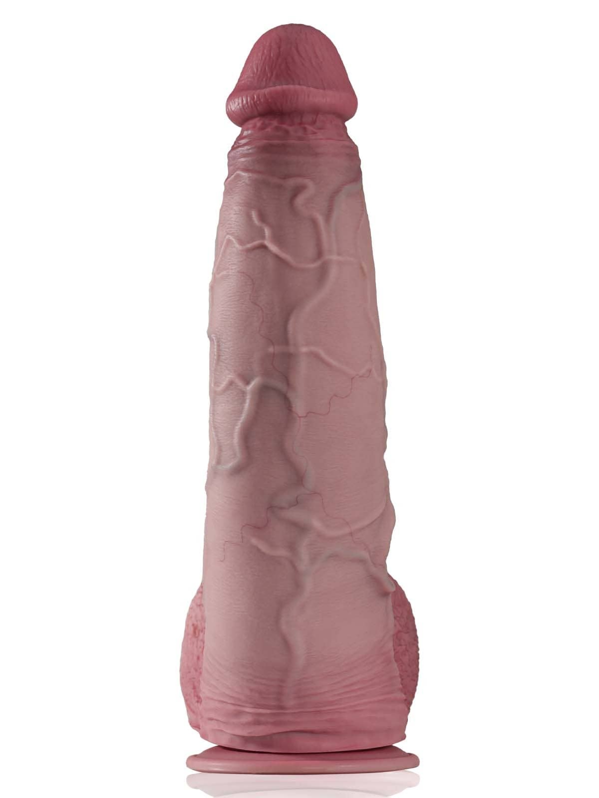 Galaxy 16" * 3.7" The World Bigest Curved Anal Suction Cup Dildo
