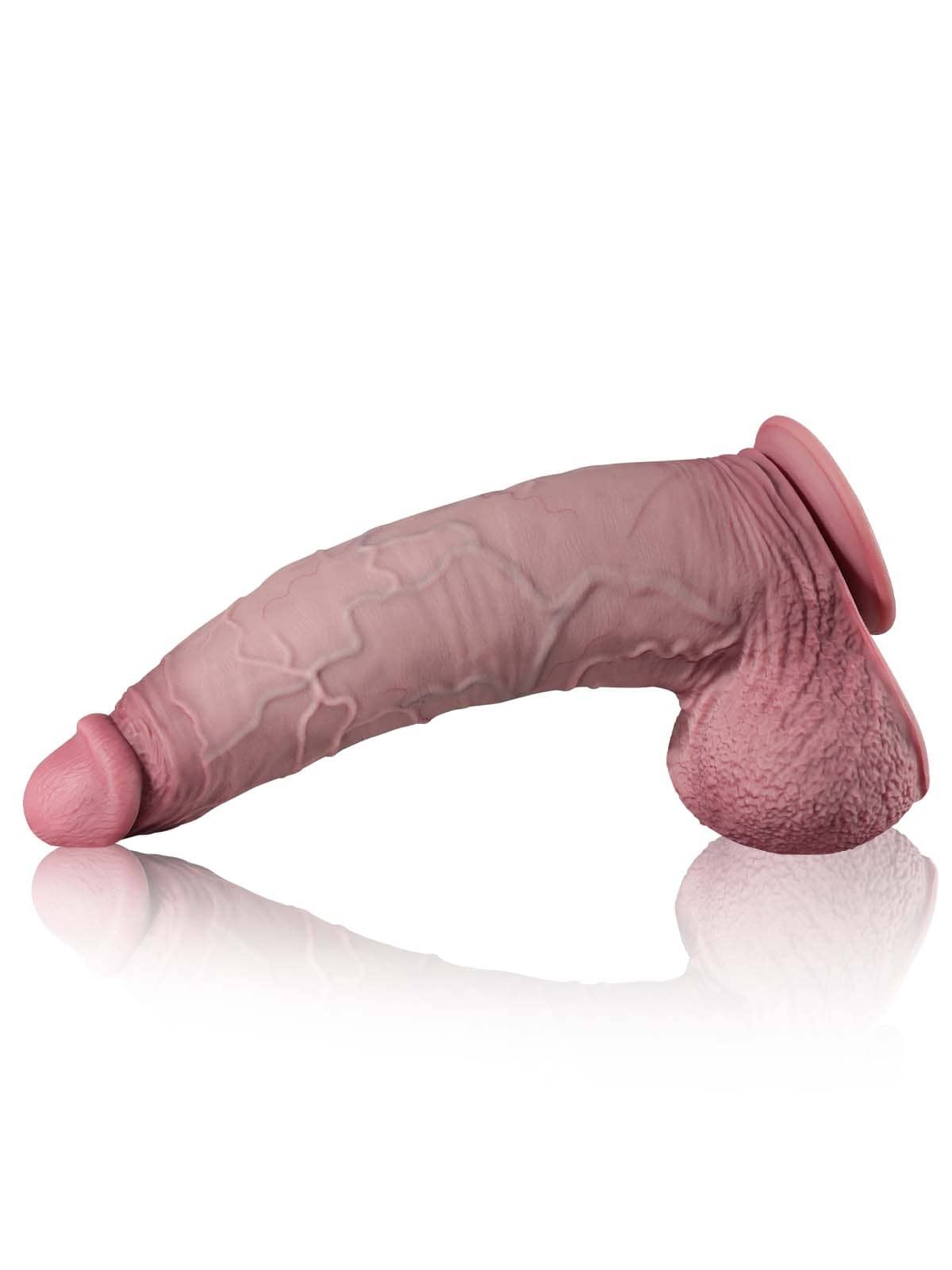 Galaxy 16" * 3.7" The World Bigest Curved Anal Suction Cup Dildo