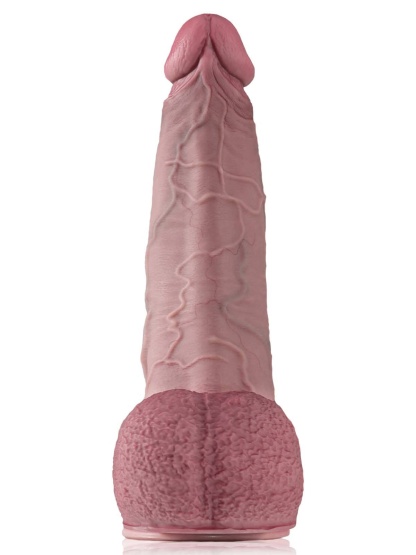 Galaxy 16" x 3.7" The World Huge Curved Anal Suction Cup Dildo