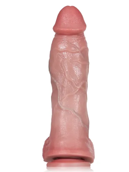 Hagen  10" x 2.3" Thick Thrusting Dildo with Vibration & Remote Control