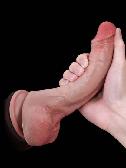 Jodie 8.3" x 1.5" - Soft Silicone Flexible Thin Dildo With Keel