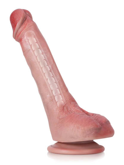 Jodie 8.3" x 1.5" - Soft Silicone Flexible Thin Dildo With Keel