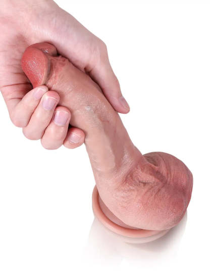 Jodie 8.3" x 1.5" - Soft Silicone Flexible Thin Dildo With Keel