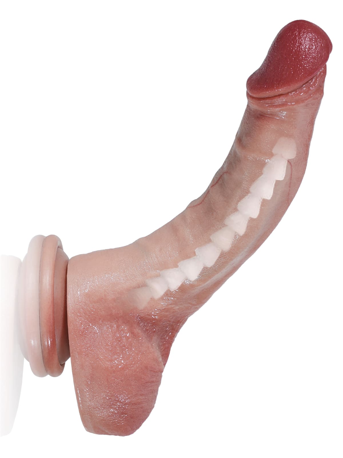Jodie 7.9" x 1.5" Soft Silicone Flexible Thin Dildo With Keel