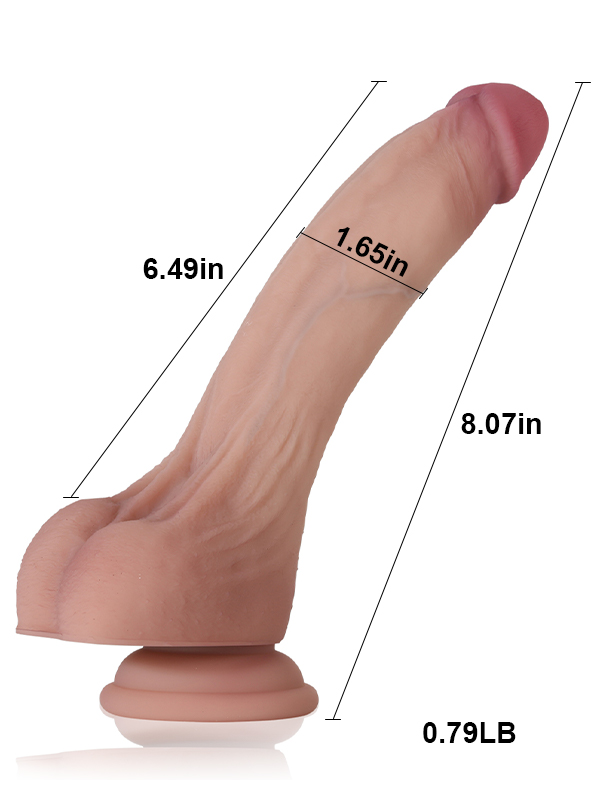 Josh 6.5” x 1.6”  Ultra Realistic Liquid Silicone Flesh Skin Dildo