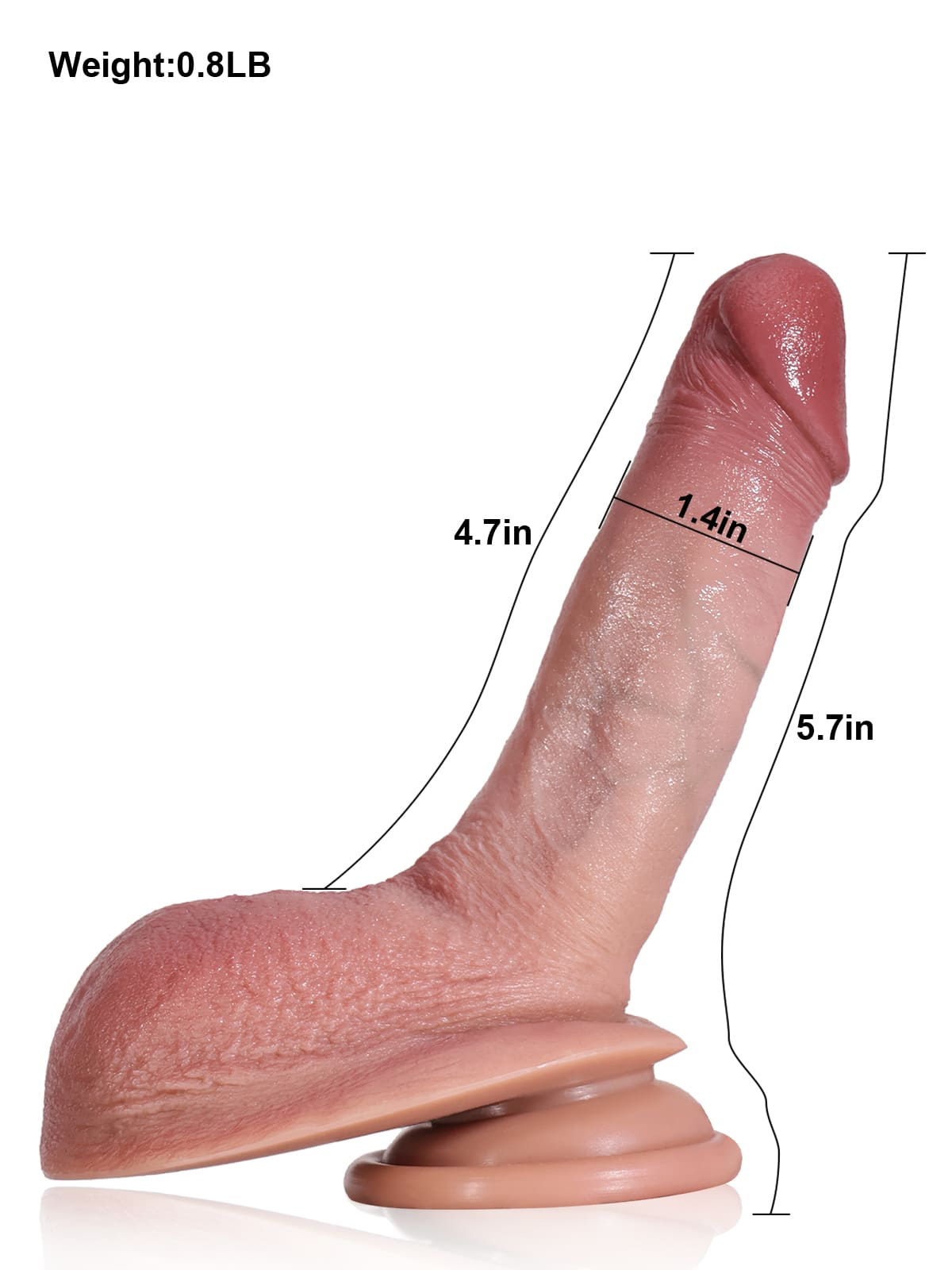 Julian 5.7" x 1.4" Flesh So Small Thin Beginner Gay Dildo