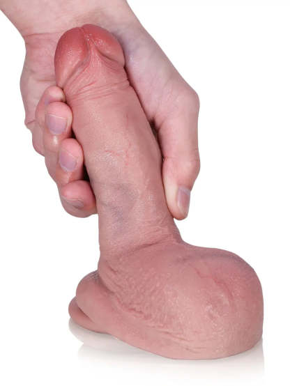Julian 6.3" x 1.4" - Realdick Flesh So Small Soft Thin Beginner Dildo