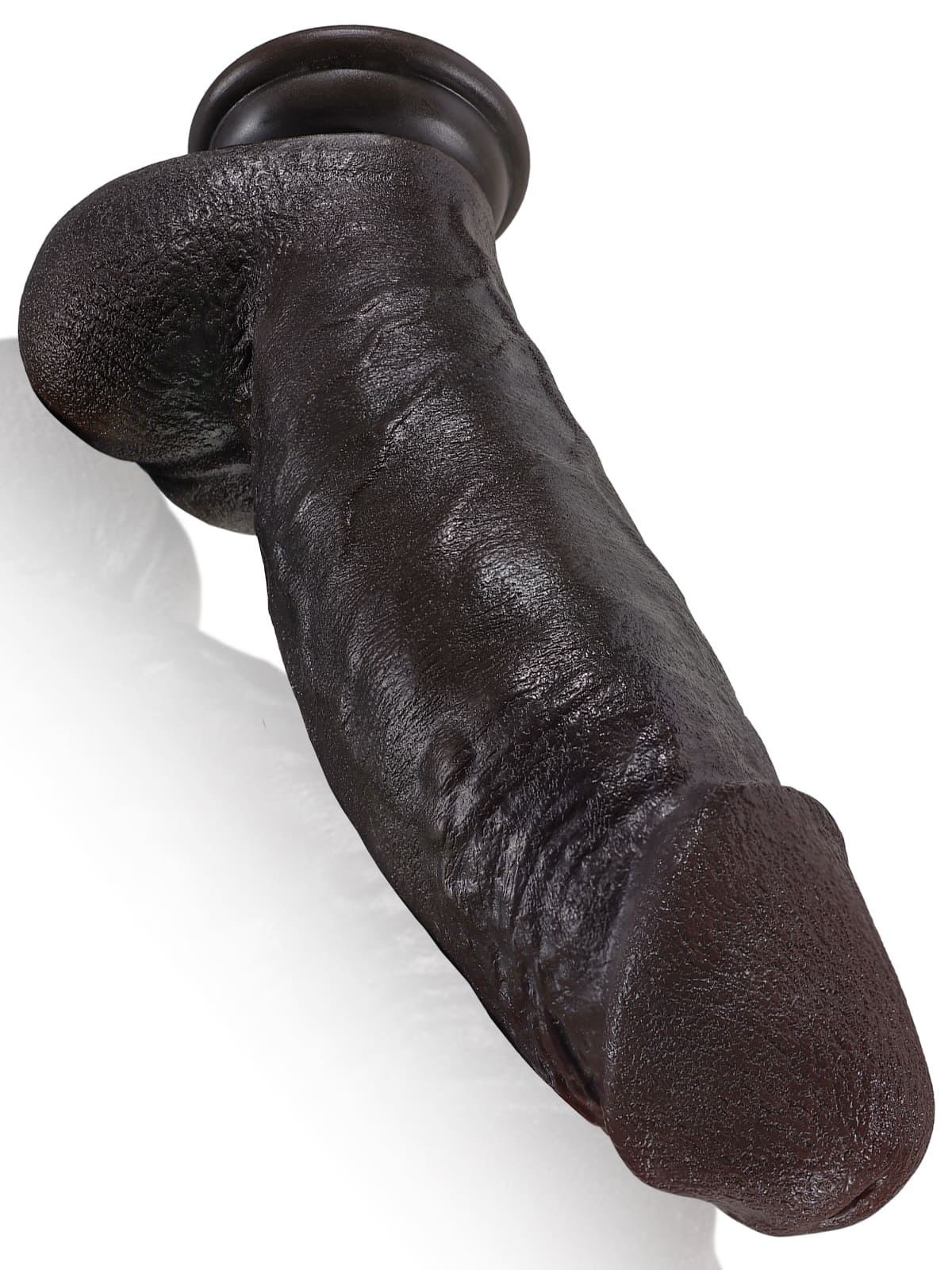 Kimi 8.6" x 2.2" Thick Realistic Dildo Black Like Real Skin Dildos
