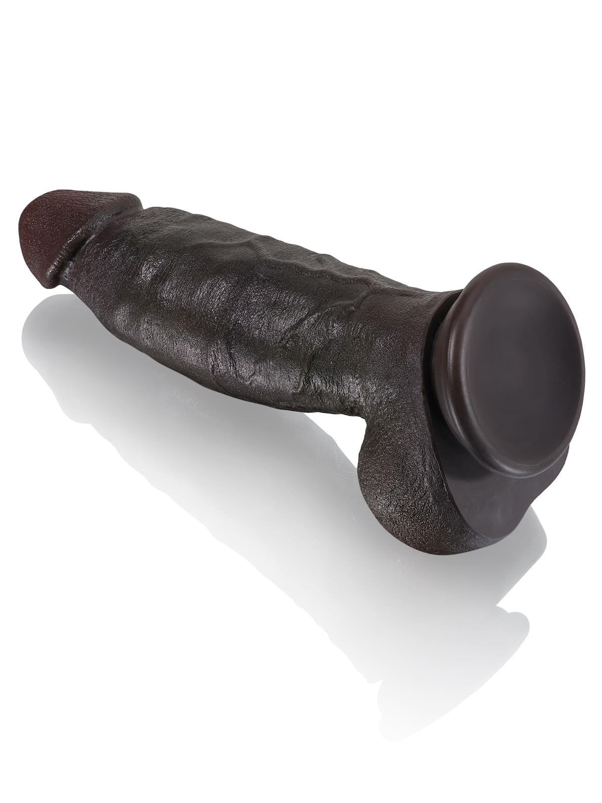 Kimi 8.6" x 2.2" Thick Realistic Dildo Black Like Real Skin Dildos