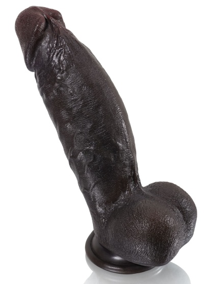 Kimi 8.6" x 2.2" Realistic Soft Black Like Thick Short Fat Dildo
