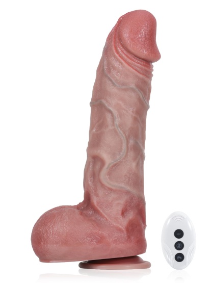 Knight 10.9" x 2.3" XL Vein Thick Dildo 7 Modes Thrusting & 3 Modes Vibrating