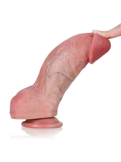 Londo 7.5" x 2.2" - Thick Short Fat Dildo Asian Flesh Soft Skin