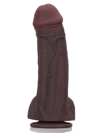 Malik Real Feel Thick Realistic Black Cock Dildo- 9*2.1 Inch