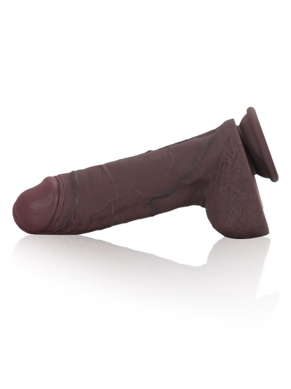 Malik Real Feel Thick Realistic Black Cock Dildo- 9*2.1 Inch