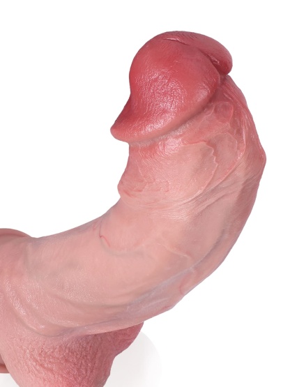 Machete 9.4" x 2.2" - Flesh G Spot Curved Dildo With Metal Keel