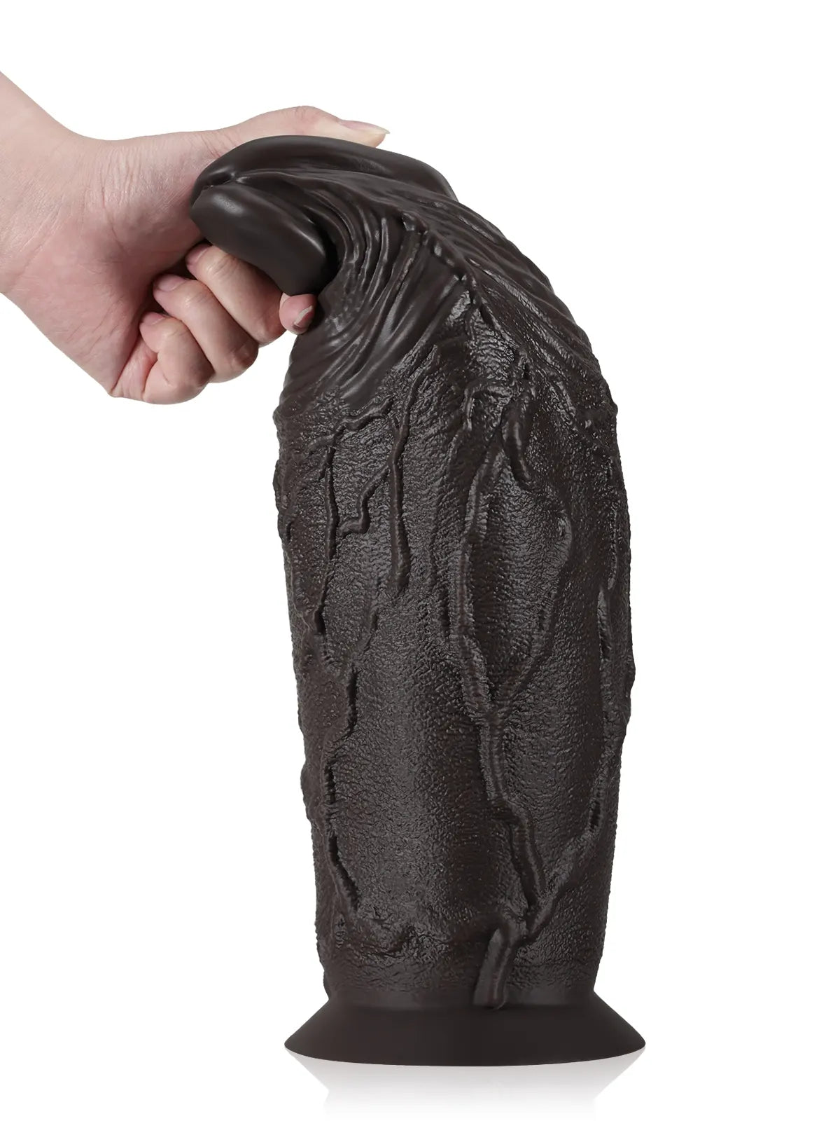 Malik 14.7" x 4.7" Thick Silicone Pointed Glans BBC Anal Dildo