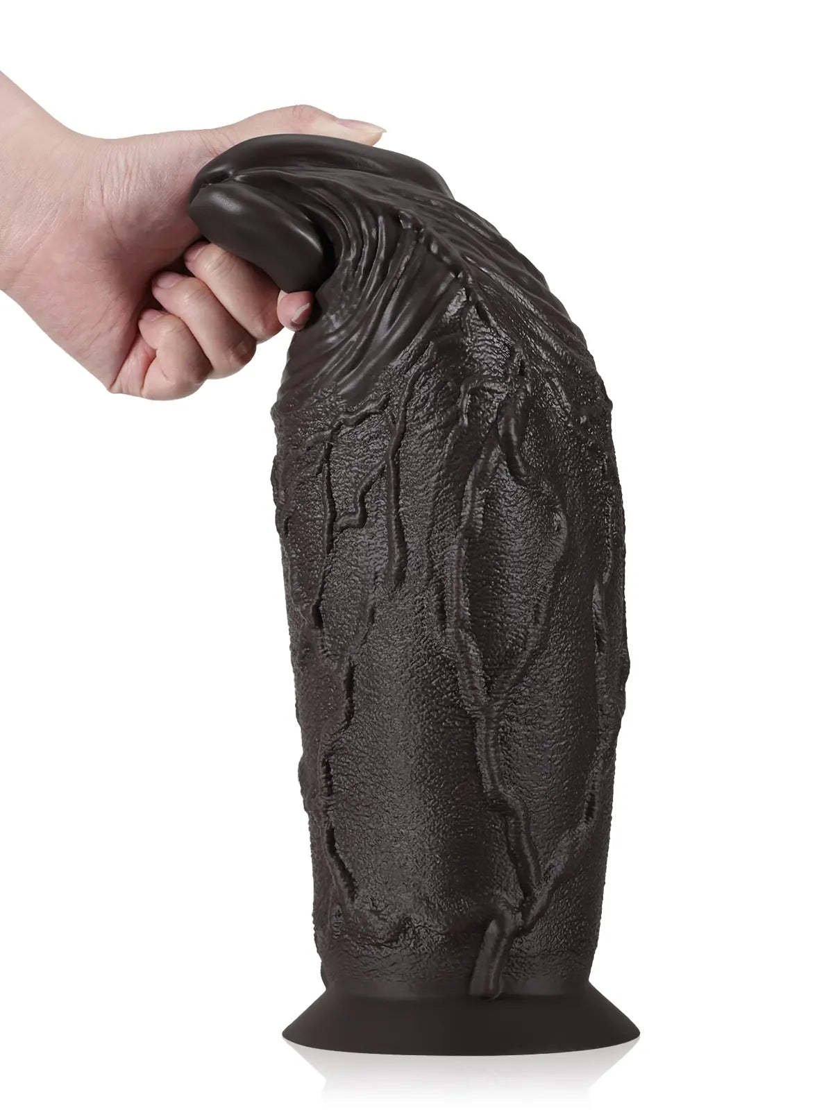 Malik 14.7" x 4.7" Thick Silicone Pointed Glans BBC Anal Dildo