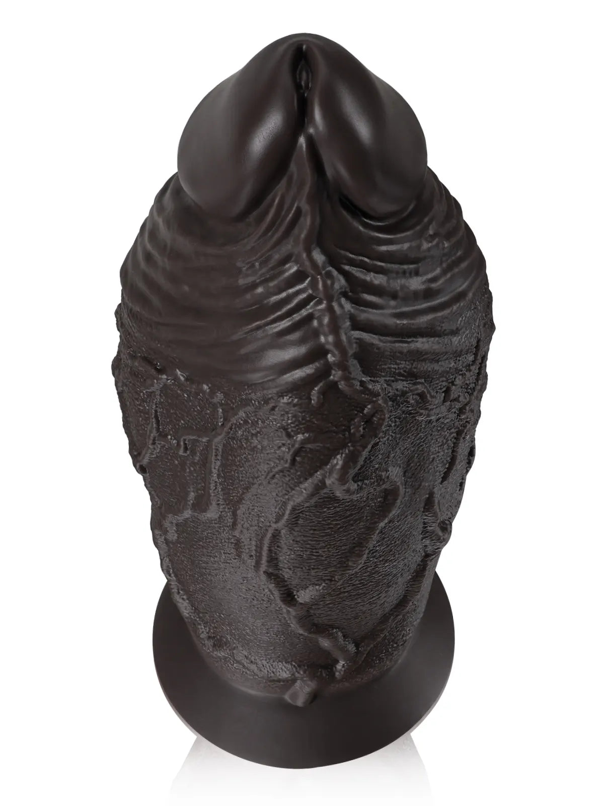 Malik 14.7" x 4.7" Thick Silicone Pointed Glans BBC Anal Dildo