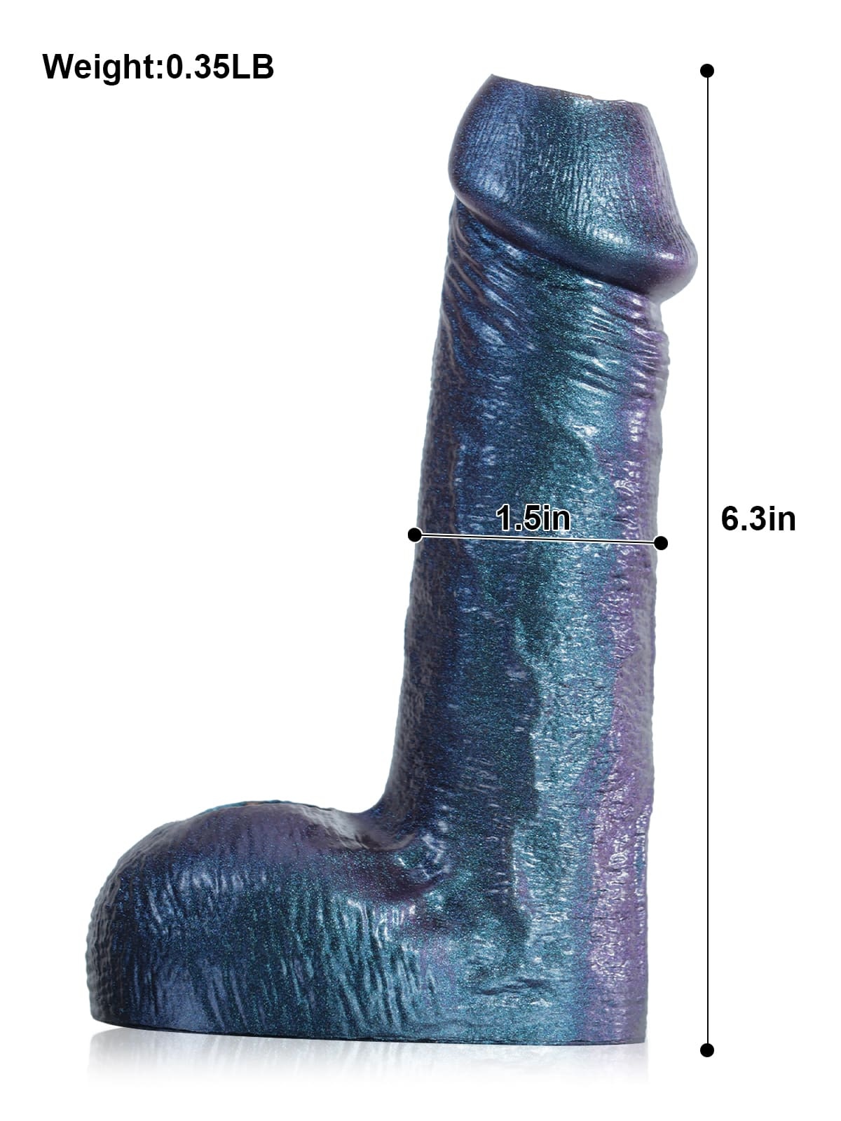 Mark 6.3" x 1.5" Metallic Color Open Ended Penis Sleeves