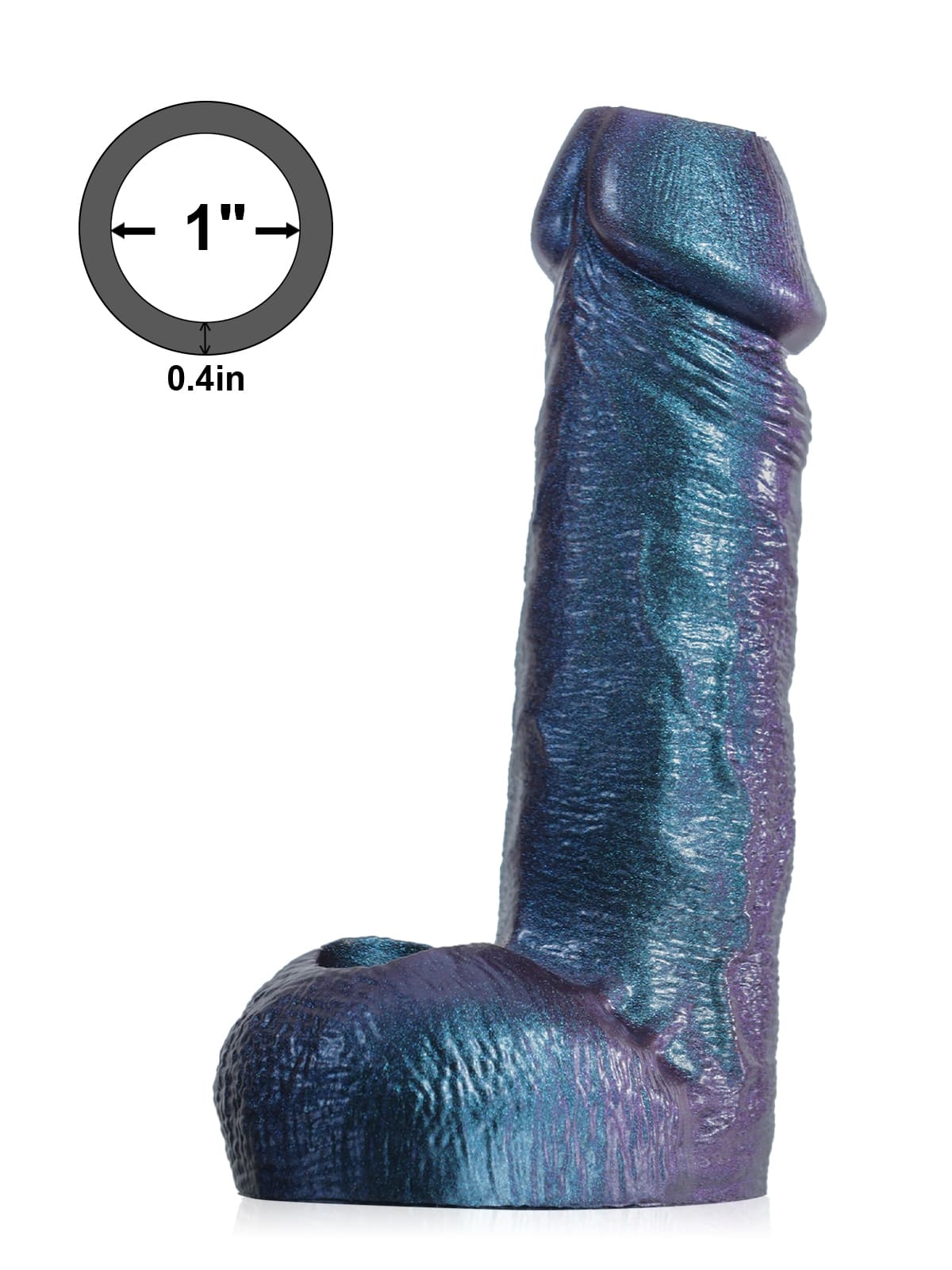 Mark 6.3" x 1.5" Metallic Color Open Ended Penis Sleeves