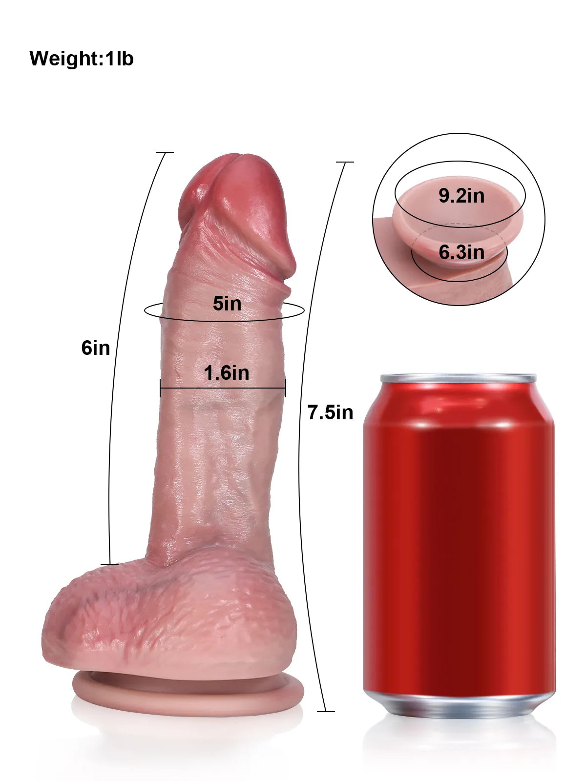 Mike 7.5" x 1.6" - Softes Flesh Like Dildo Small Realistic Dildos