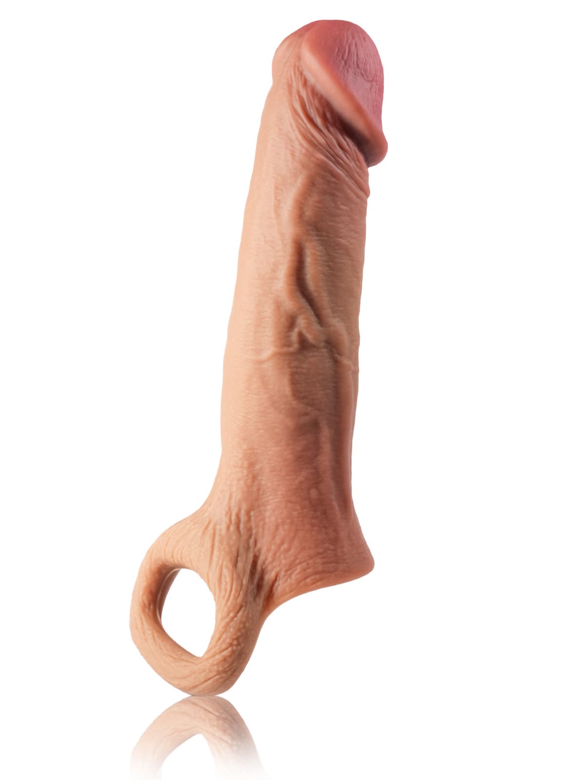  8” Length x 4.9” Girth S/M/L Size Penis Sleeve Condoms