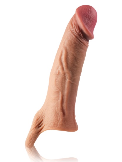  8” Length x 4.9” Girth S/M/L Size Penis Sleeve Condoms