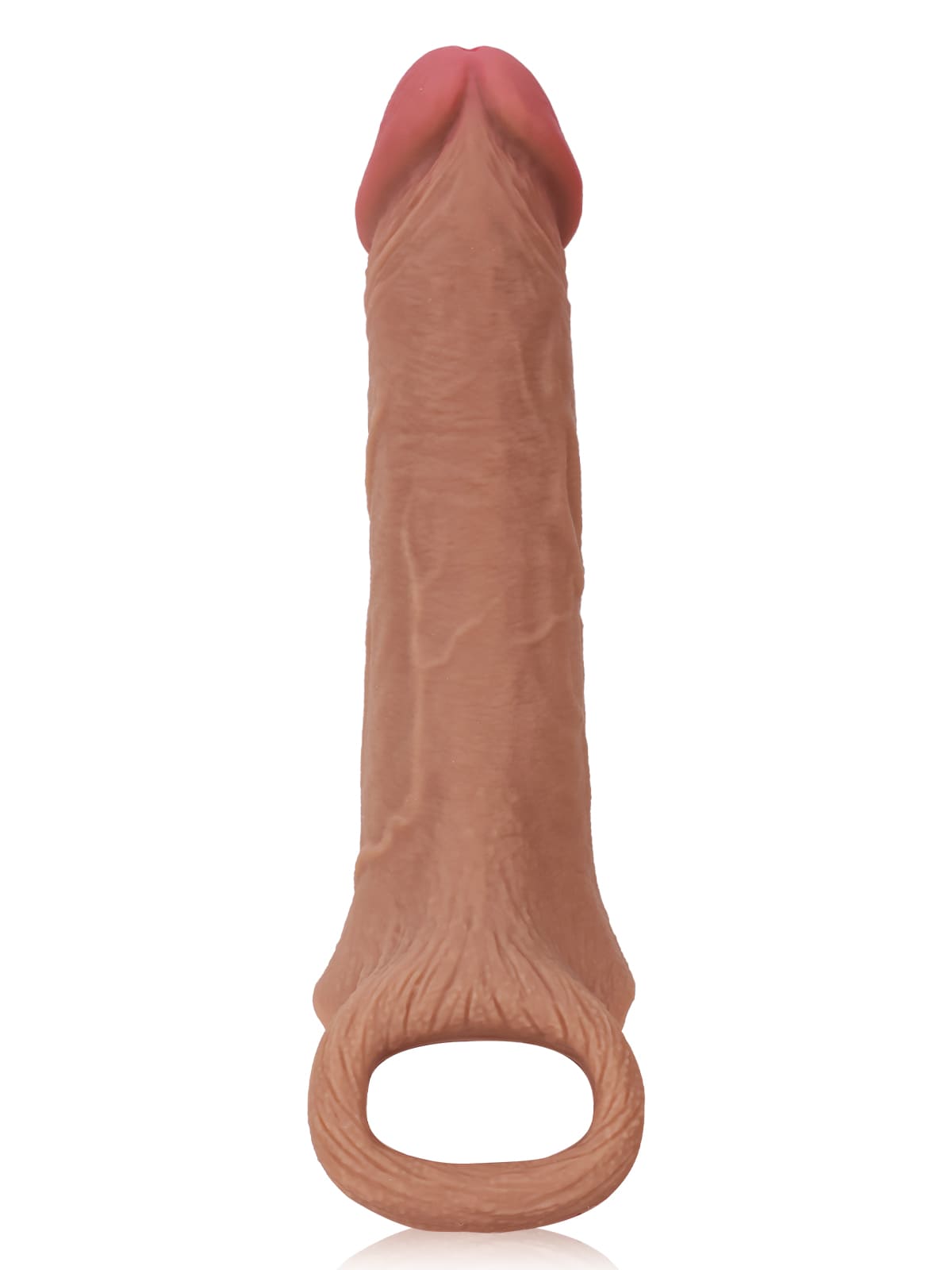 Jim 7.5" x 1.8" Perfect Length Girth M/L Size Penis Sleeve With Ejaculatory Hole