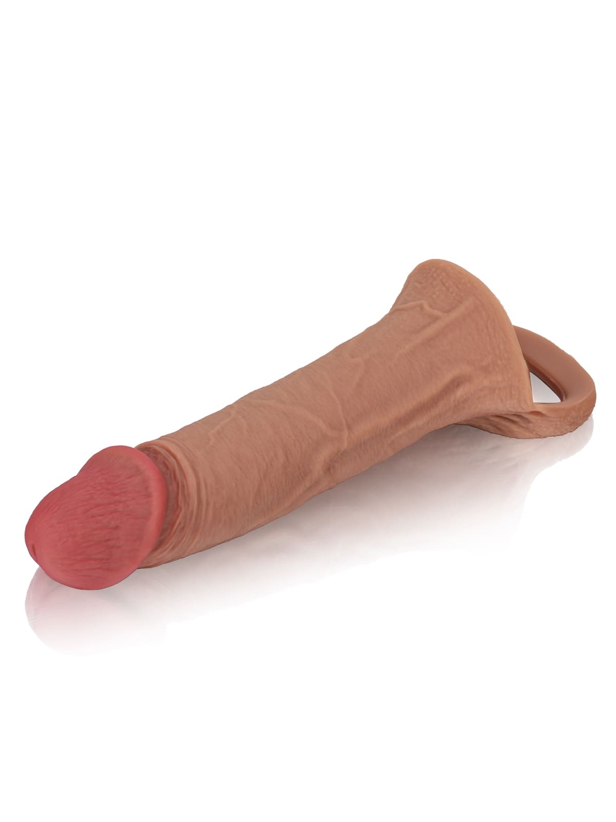 Jim 7.5" x 1.8" Perfect Length Girth M/L Size Penis Sleeve With Ejaculatory Hole
