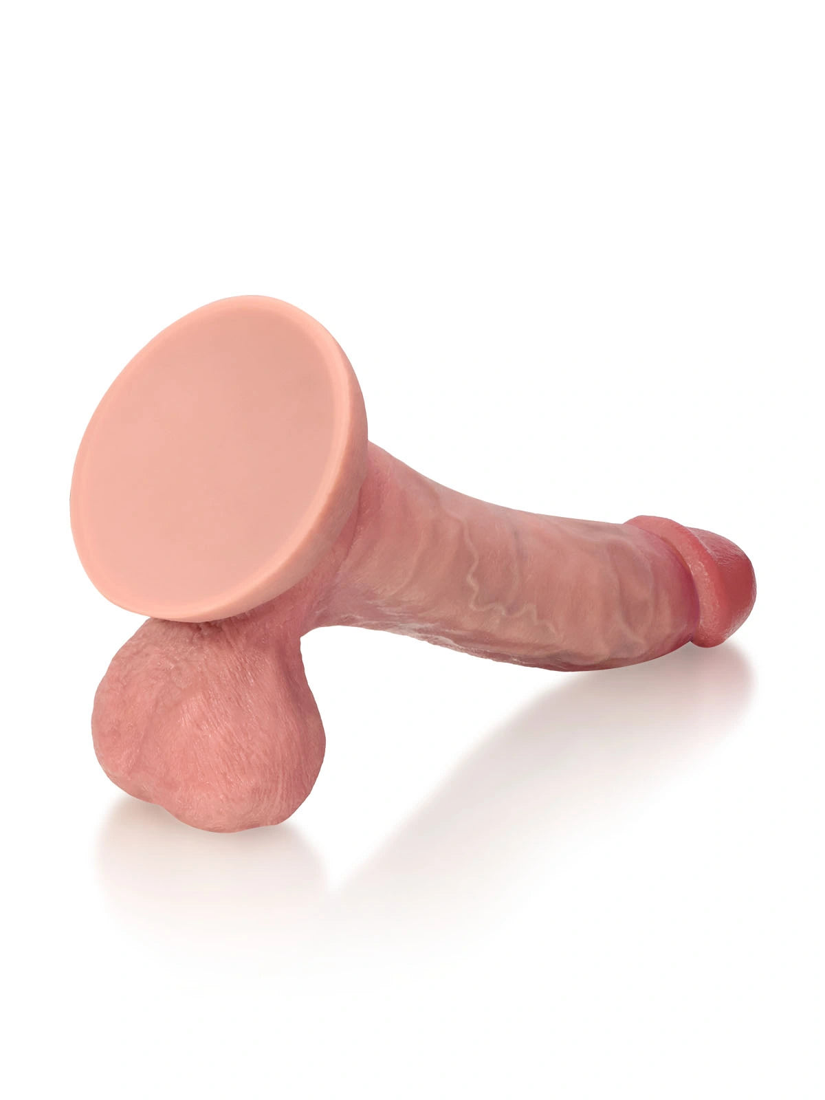 Jesse | 10" x 2" - Curved Veined Realistic Dildo with Soft Balls