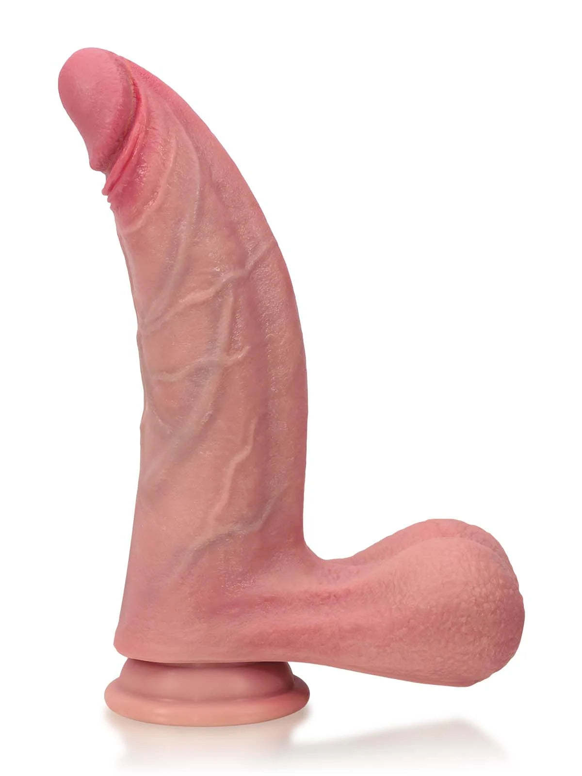 Hunter | 9.3" x 2.2" - Curved Long Realistic Dildo with Pronounced Ridge