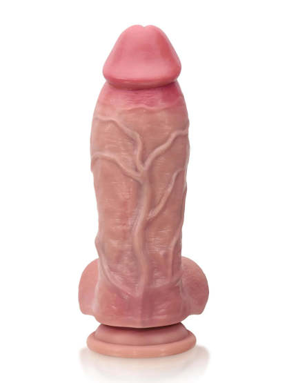 Austin | 11" x 3.3" - Curved Thick Realistic Dildo with Fuller Shaft
