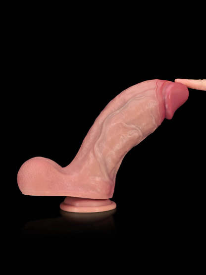 Austin | 11" x 3.3" - Curved Thick Realistic Dildo with Fuller Shaft