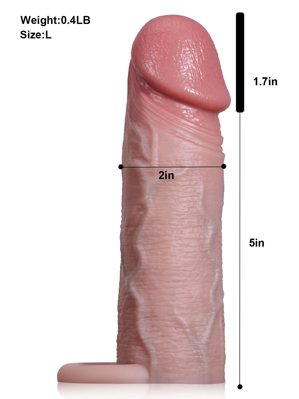 Andrew 6.7” x 2” Most Realistic Extender Sleeve