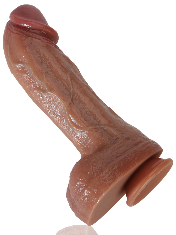 Ross 11" x 2.3" Ultra Lifelike Meaty Liquid Silicone G Spot Thick Real Dildo