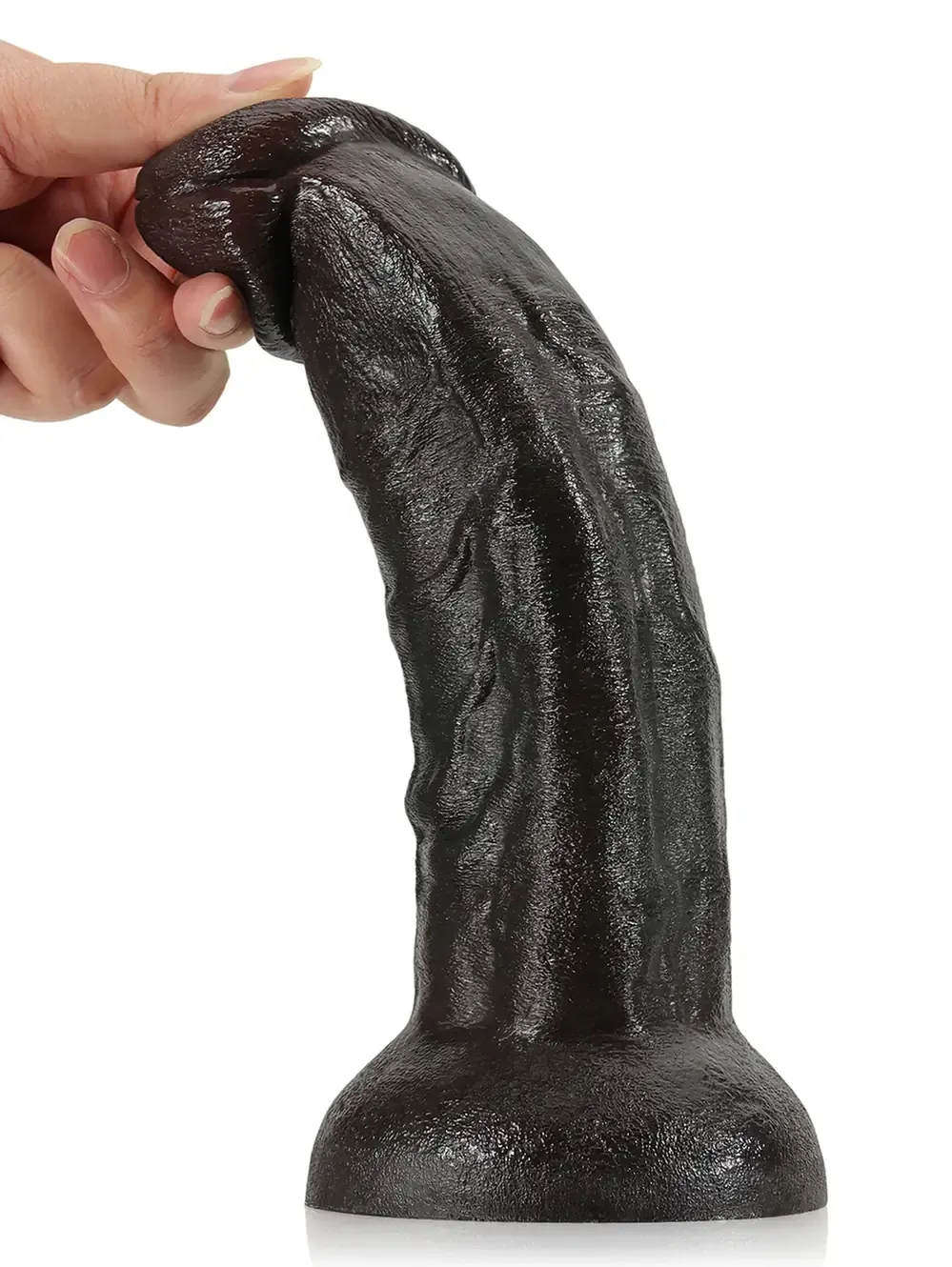 Fisher 8.6" x 2" - Realistic Soft Dildo No Balls Big Mushroom Head