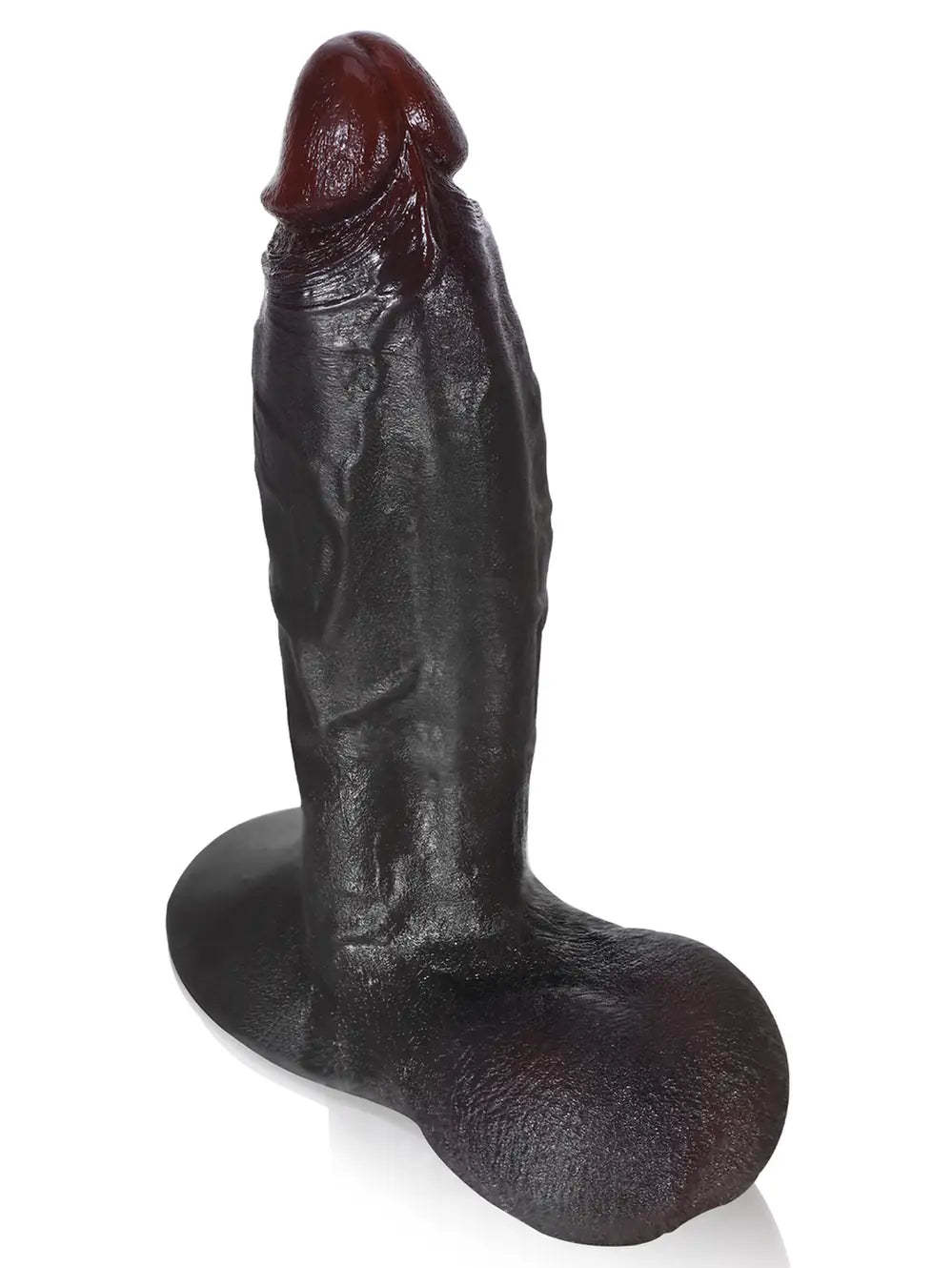 Dragon | 10" x 2.8" Extra Thick Black Dildo With Swinging Balls & Vac U Lock Suction Cup XL