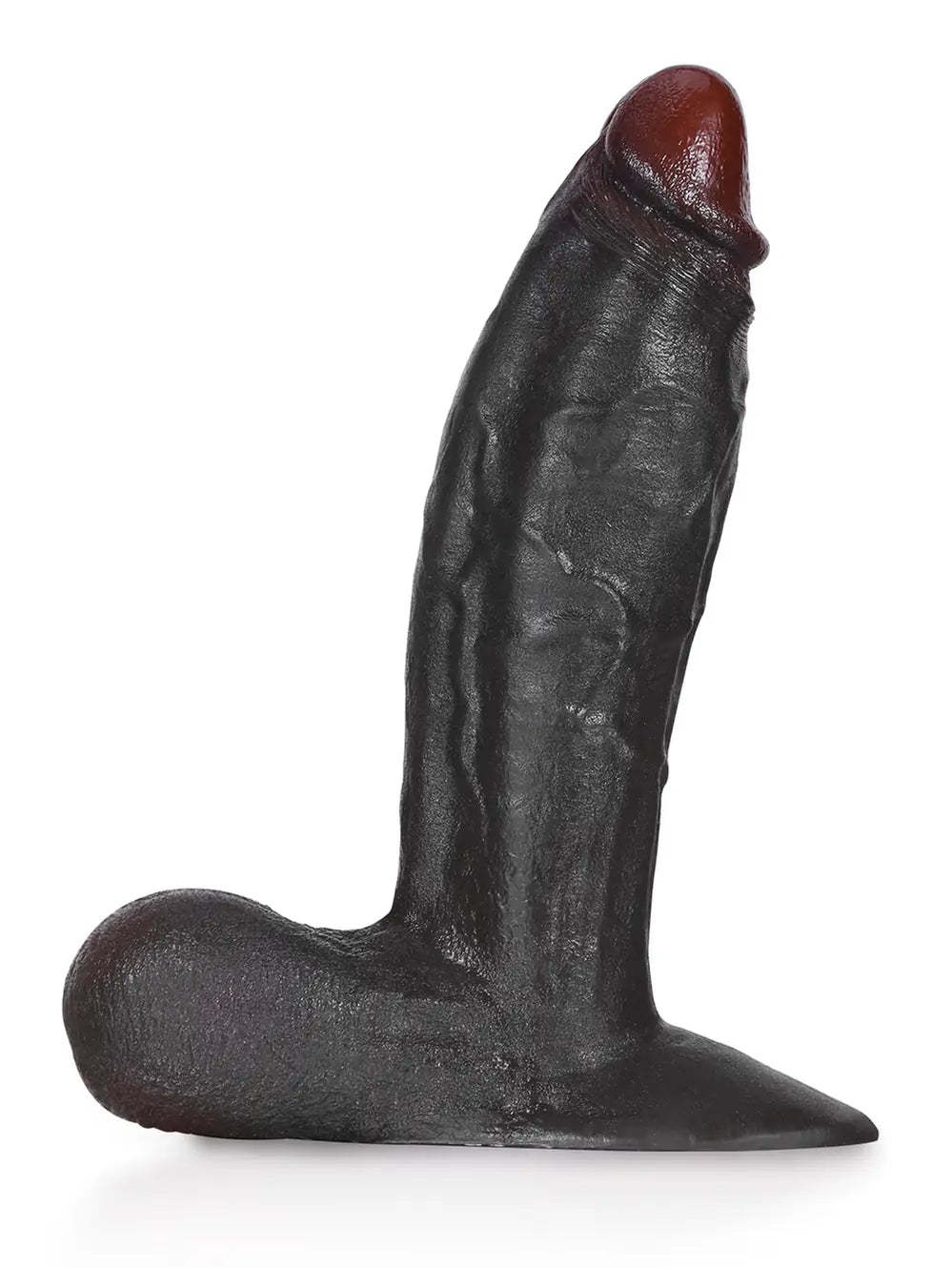 Dragon | 10" x 2.8" Extra Thick Black Dildo With Swinging Balls & Vac U Lock Suction Cup XL