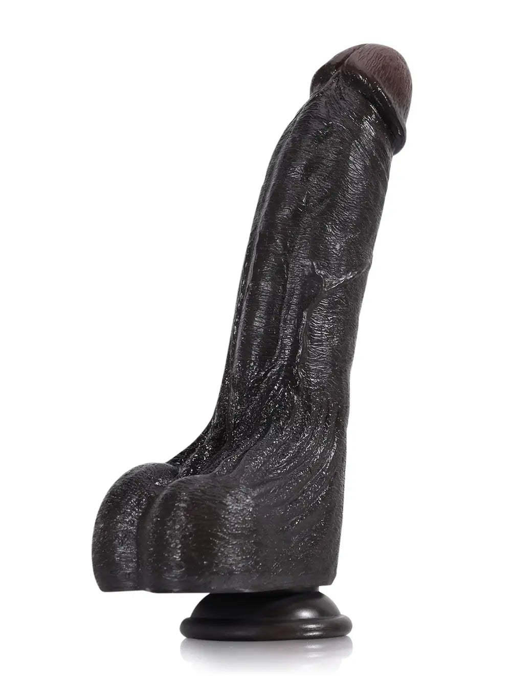 Cameron | 9.5" x 2" - Black Ultra Realistic Real Feel Dildo
