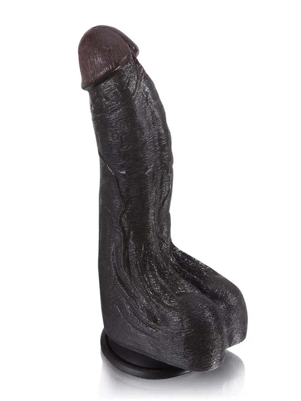 Cameron | 9.5" x 2" - Black Ultra Realistic Real Feel Dildo