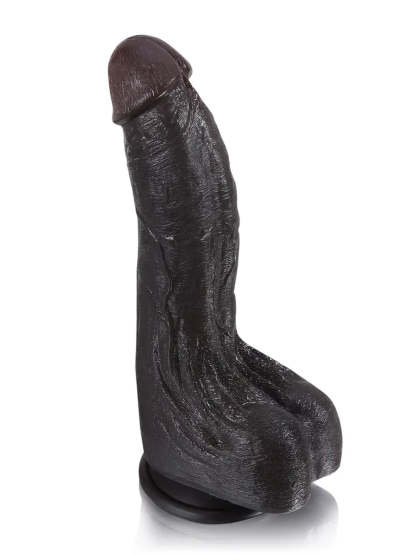 Cameron | 9.5" x 2" - Black Ultra Realistic Real Feel Dildo