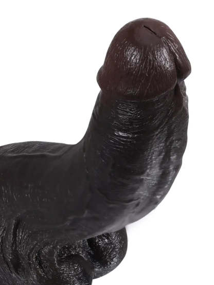 Cameron | 9.5" x 2" - Black Ultra Realistic Real Feel Dildo