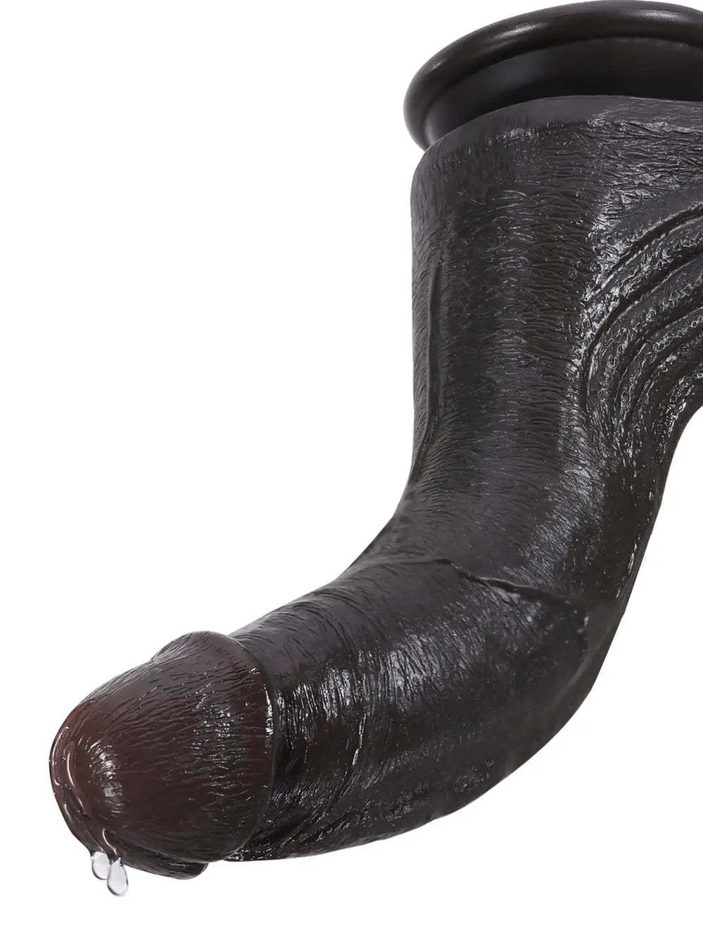 Cameron | 9.5" x 2" - Black Ultra Realistic Real Feel Dildo