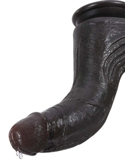 Cameron | 9.5" x 2" - Black Ultra Realistic Real Feel Dildo