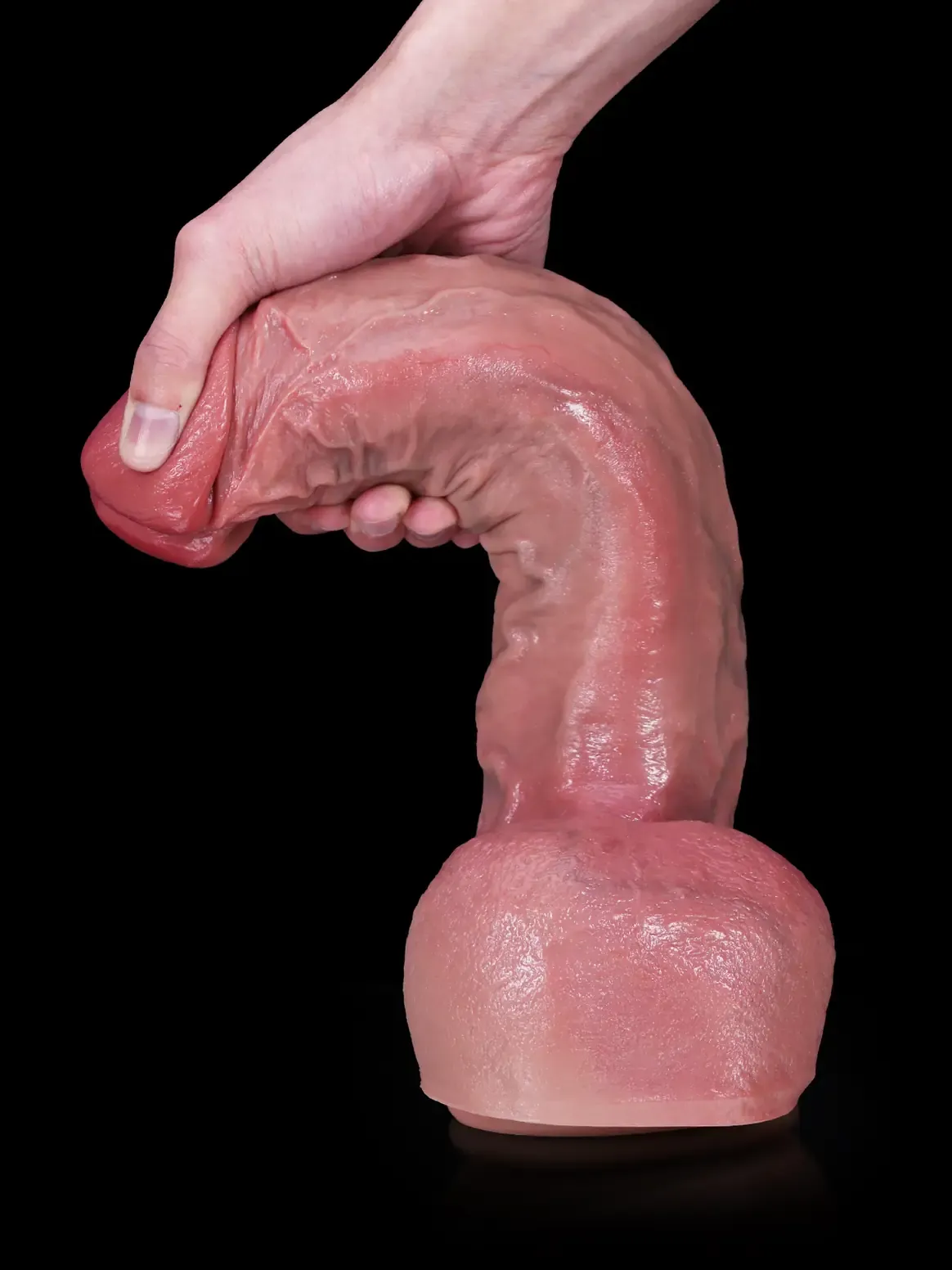 Robin 12.4" x 2.6" Extra Thick Suction Dildo with Enhanced Texture Design