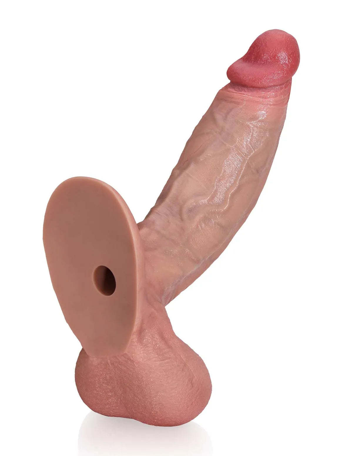 11" x 2.7" Extra Thick Dildo With Swinging Balls & Vac U Lock Suction Cup