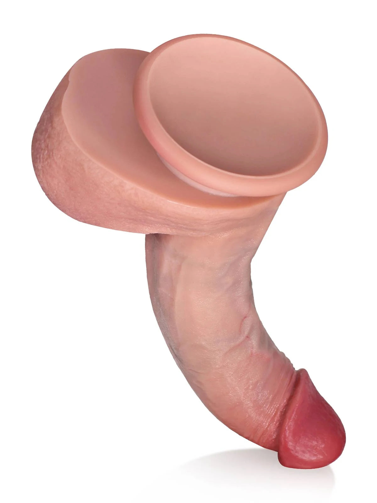 Ellio 7.7" x 1.6" Tapered Ridged Full Bulge Realistic Soft Touch Dildo