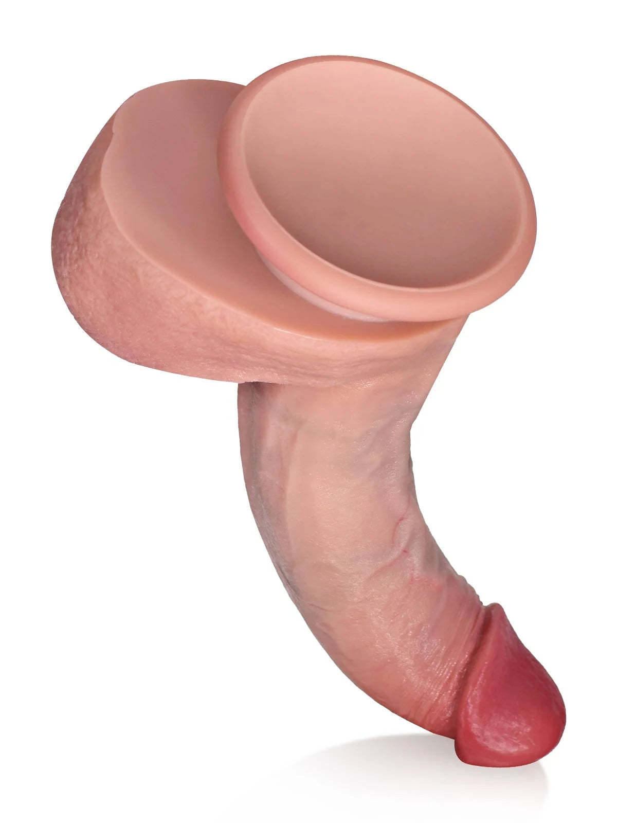 Ellio 7.7" x 1.6" Tapered Ridged Full Bulge Realistic Soft Touch Dildo